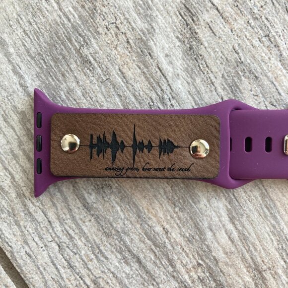 Amazing Grace, How Sweet The Sound Soundwave Band For Apple 42-49mm - Purple - Picture 3 of 3